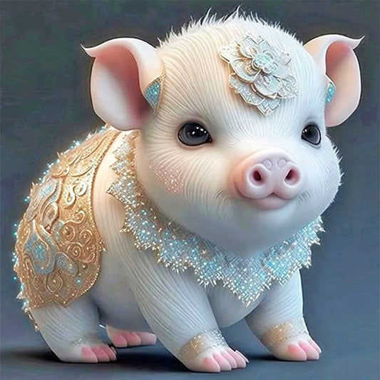 Zodiac Sign-Pig - 11CT Stamped Cross Stitch 40*40CM