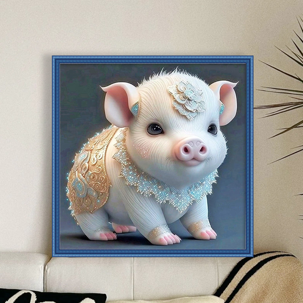 Zodiac Sign-Pig - 11CT Stamped Cross Stitch 40*40CM