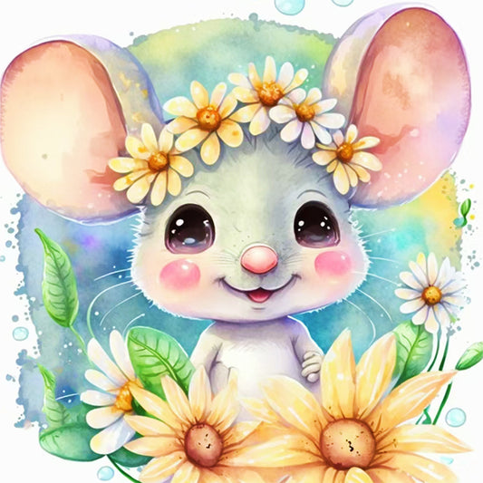 Zodiac Sign - Rat - 11CT Stamped Cross Stitch 40*40CM