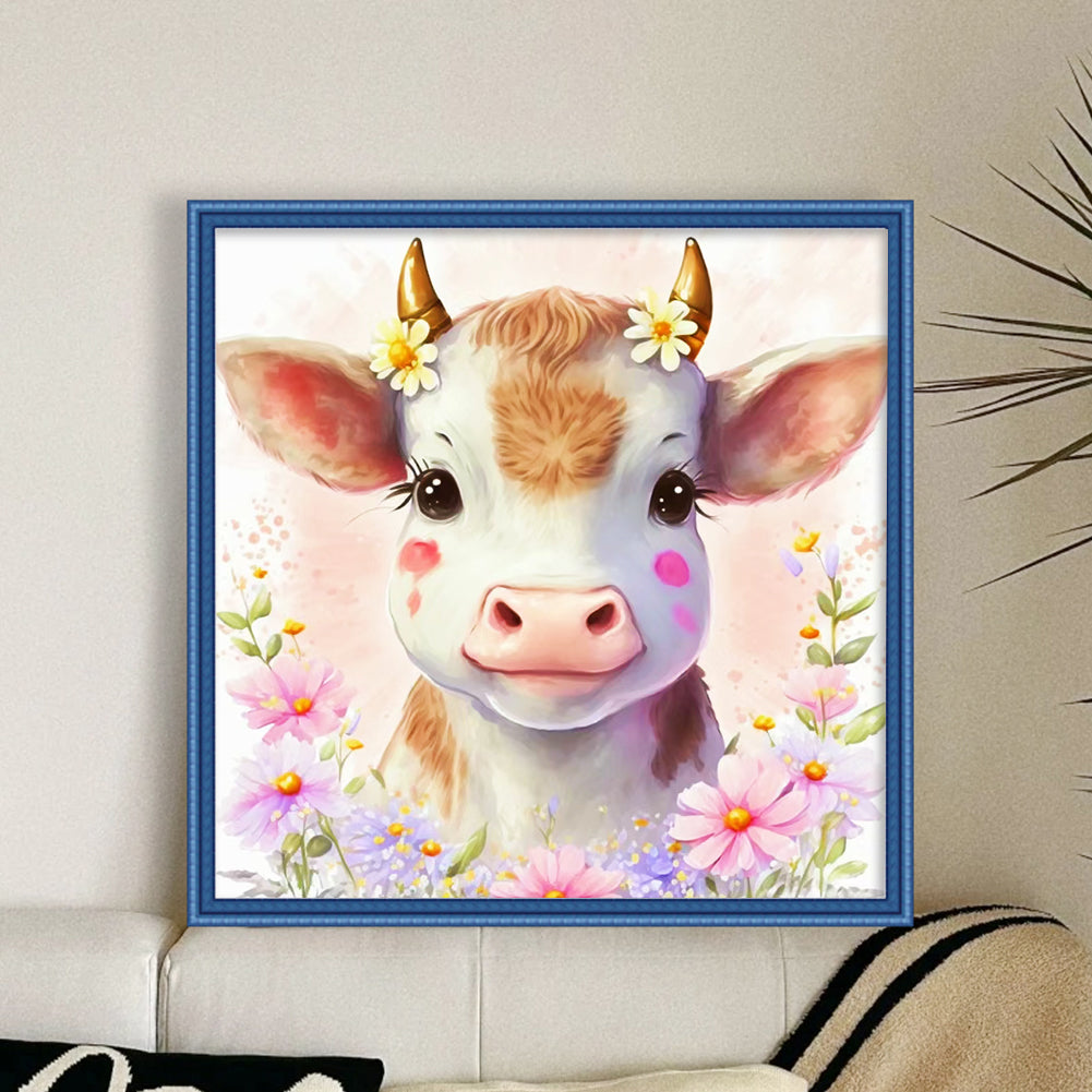 Zodiac Sign - Ox - 11CT Stamped Cross Stitch 40*40CM