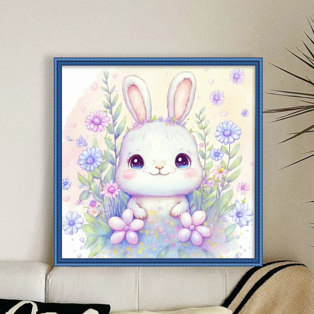 Zodiac Sign-Rabbit - 11CT Stamped Cross Stitch 40*40CM
