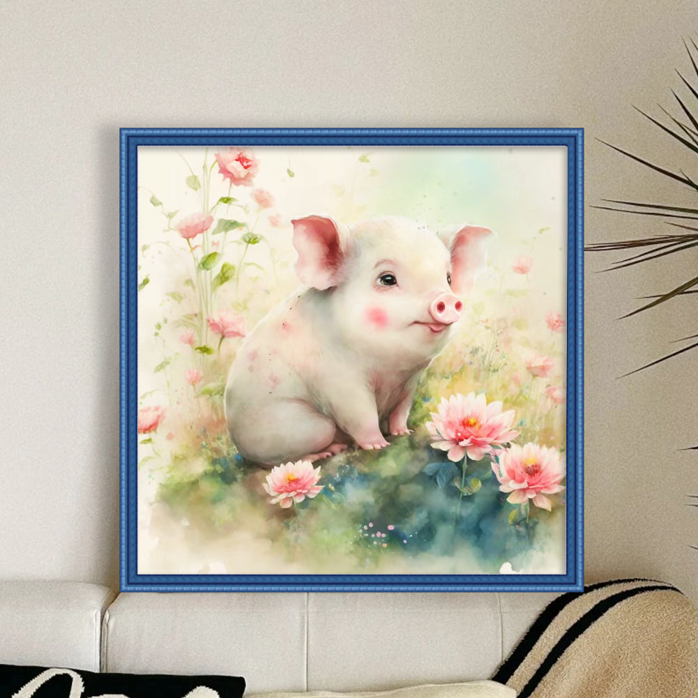 Zodiac Sign-Pig - 11CT Stamped Cross Stitch 40*40CM
