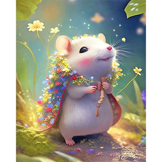 Zodiac Sign - Rat - 11CT Stamped Cross Stitch 40*50CM