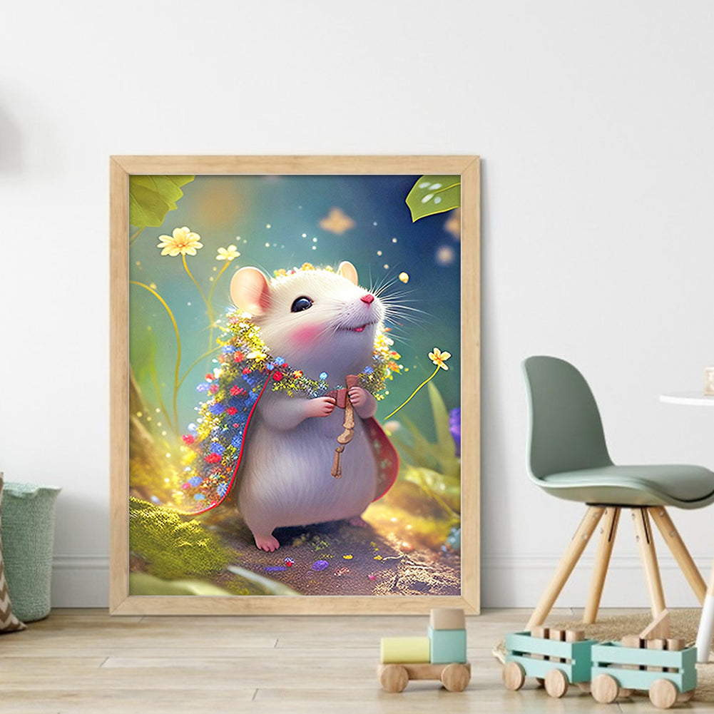 Zodiac Sign - Rat - 11CT Stamped Cross Stitch 40*50CM