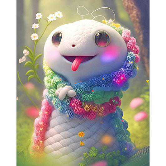 Zodiac Sign-Snake - 11CT Stamped Cross Stitch 40*50CM