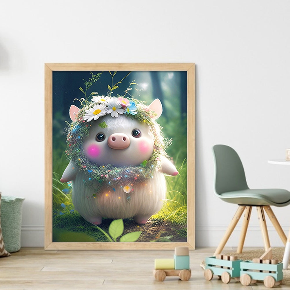 Zodiac Sign-Pig - 11CT Stamped Cross Stitch 40*50CM