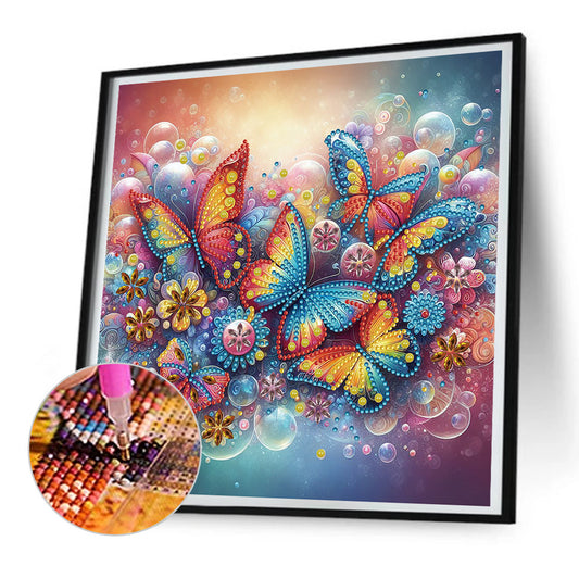 Butterfly - Special Shaped Drill Diamond Painting 30*30CM