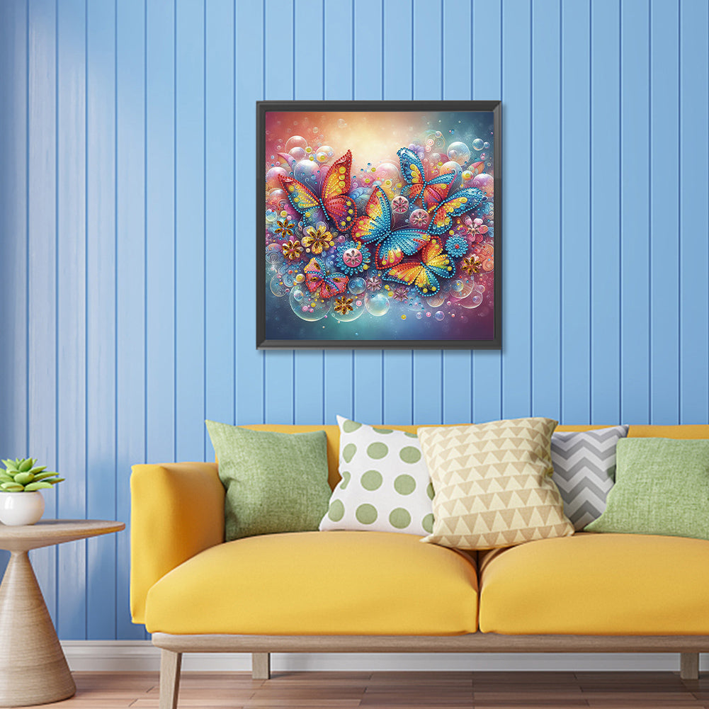 Butterfly - Special Shaped Drill Diamond Painting 30*30CM