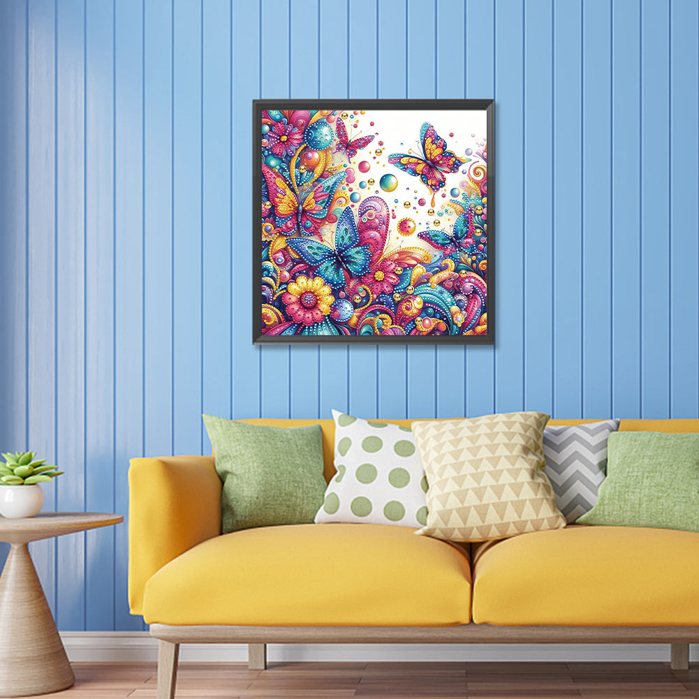 Butterfly - Special Shaped Drill Diamond Painting 30*30CM