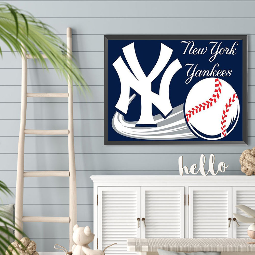New York Yankees - Full Round Drill Diamond Painting 40*30CM