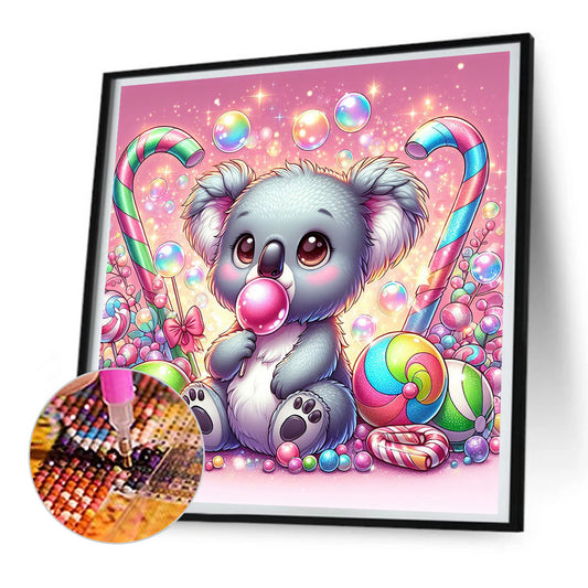 Candy And Koala - Full Round Drill Diamond Painting 30*30CM
