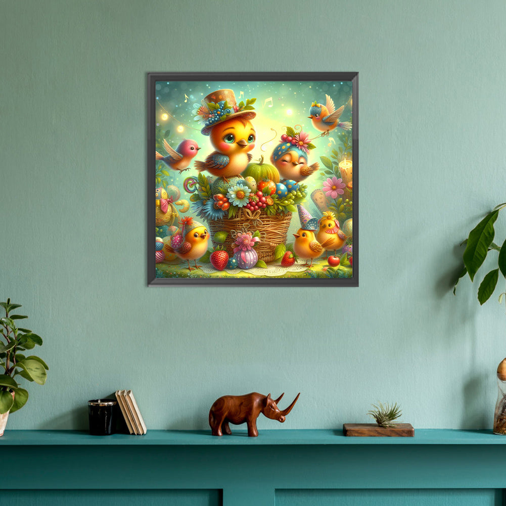 Fruit And Bird - Full Round Drill Diamond Painting 30*30CM