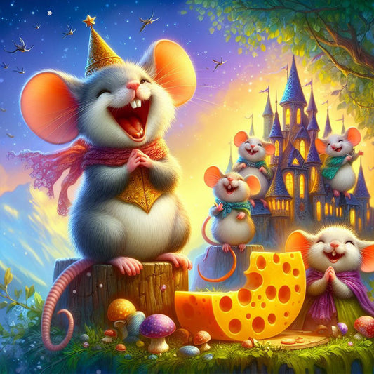 Cheese And Mouse - Full Round Drill Diamond Painting 30*30CM