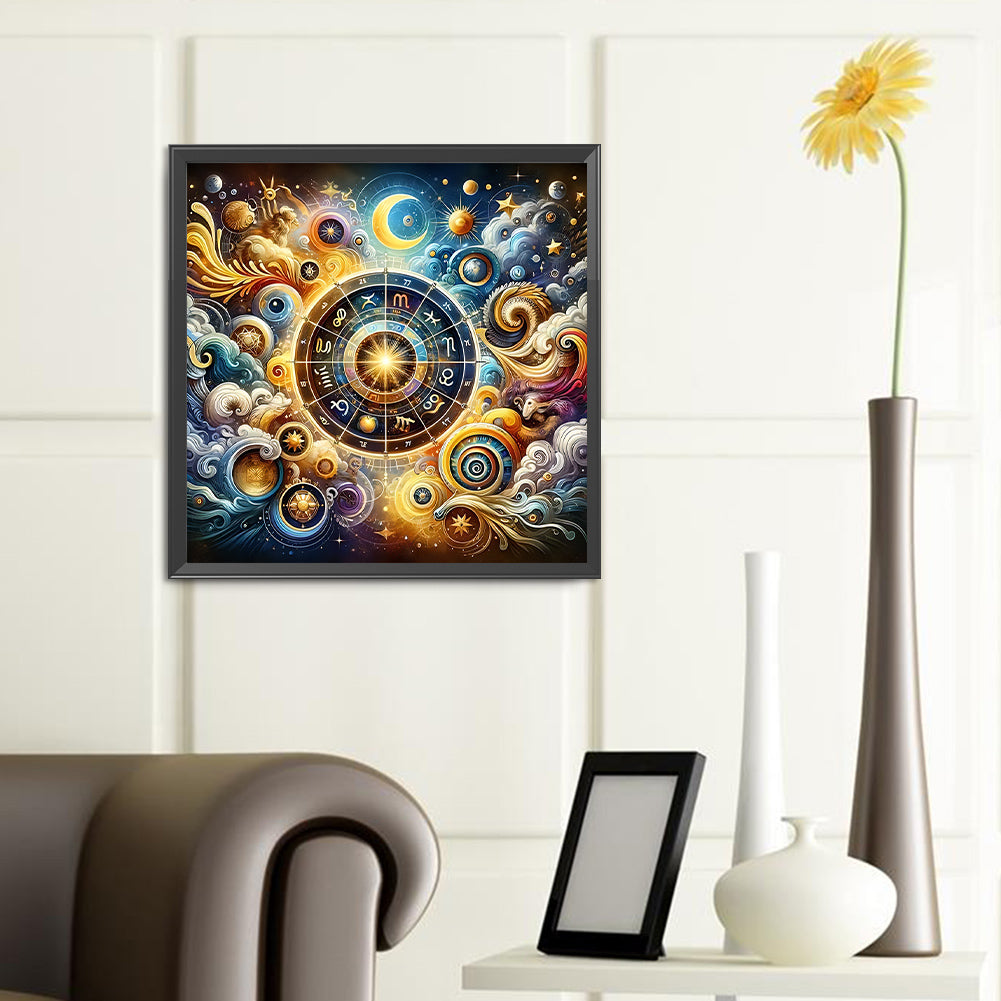 Twelve Constellations From Another World - Full Round Drill Diamond Painting 40*40CM