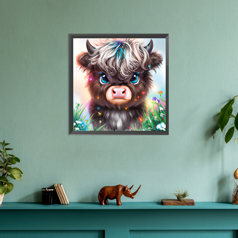 Cute Yak - Full Round Drill Diamond Painting 30*30CM