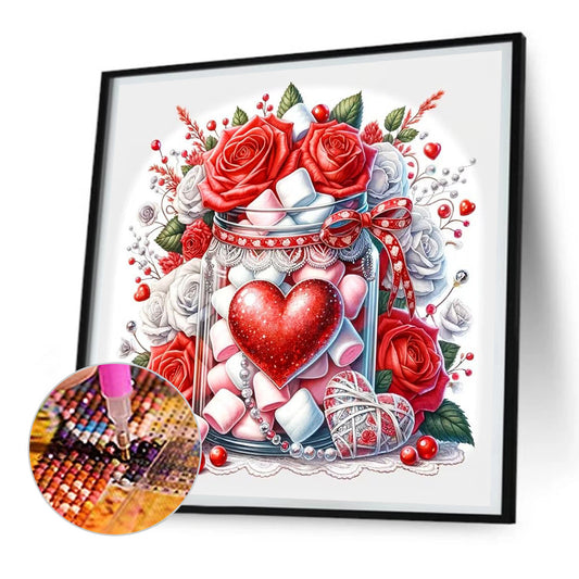 Marshmallow Rose - Full Round Drill Diamond Painting 30*30CM