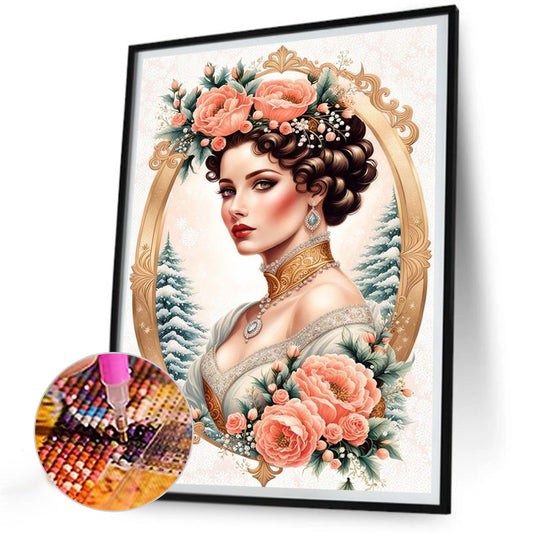 Noble Lady - Full Round Drill Diamond Painting 30*40CM