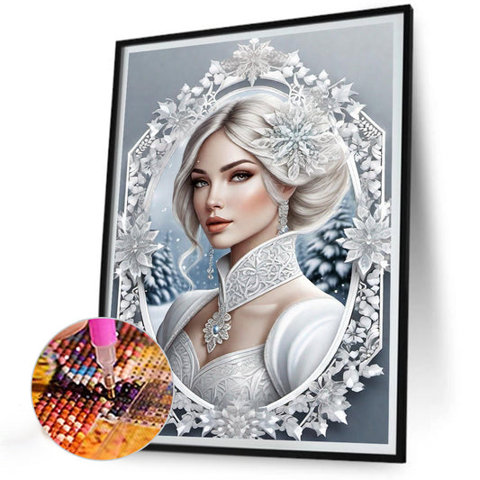 Noble Lady - Full Round Drill Diamond Painting 30*40CM