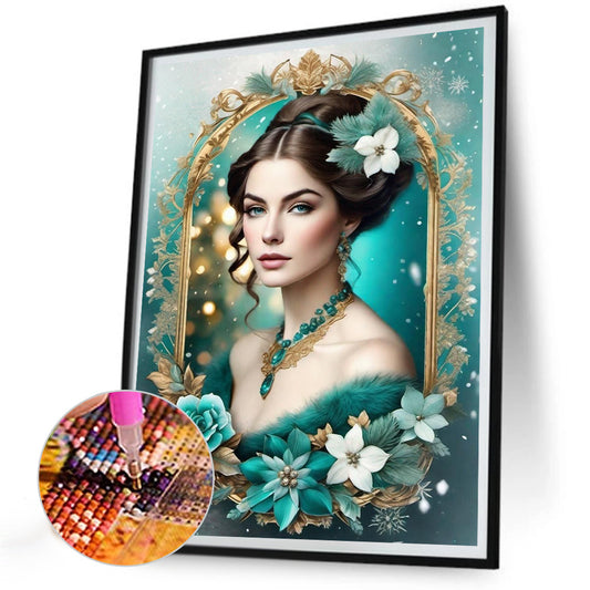 Noble Lady - Full Round Drill Diamond Painting 30*40CM