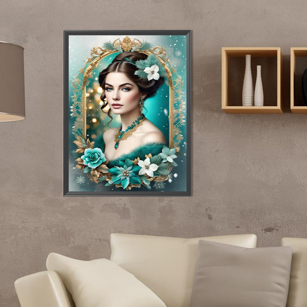 Noble Lady - Full Round Drill Diamond Painting 30*40CM