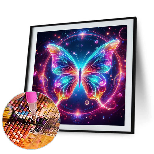 Fantasy Butterfly - Full Round Drill Diamond Painting 30*30CM