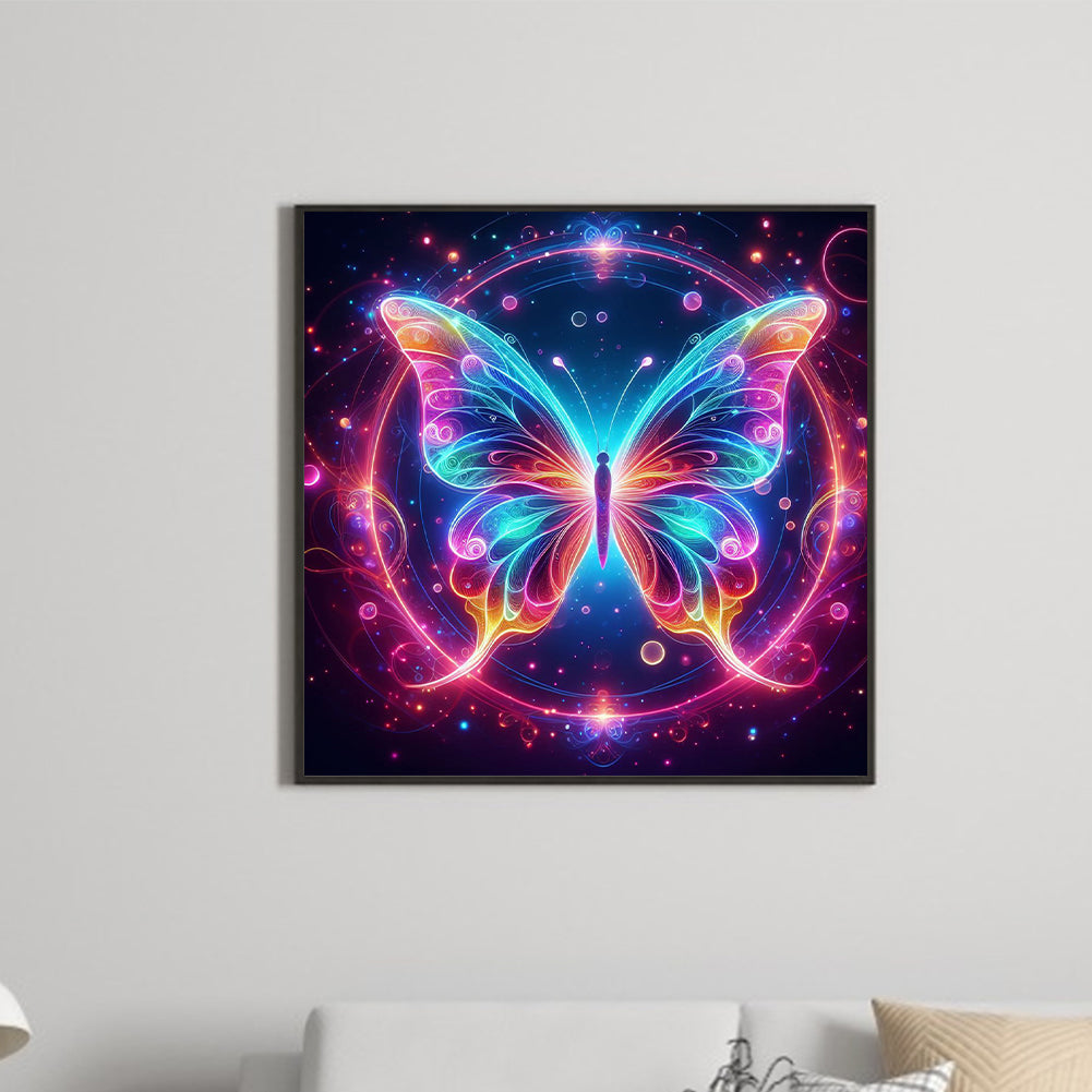 Fantasy Butterfly - Full Round Drill Diamond Painting 30*30CM