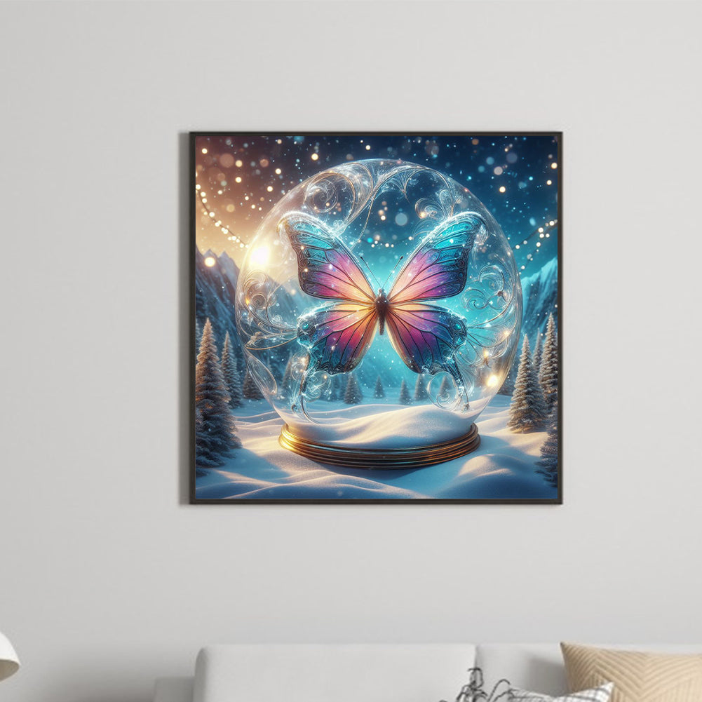 Fantasy Butterfly - Full Round Drill Diamond Painting 30*30CM