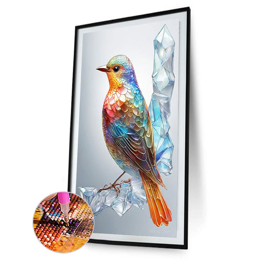 Bird On Branch - Full Round Drill Diamond Painting 40*60CM