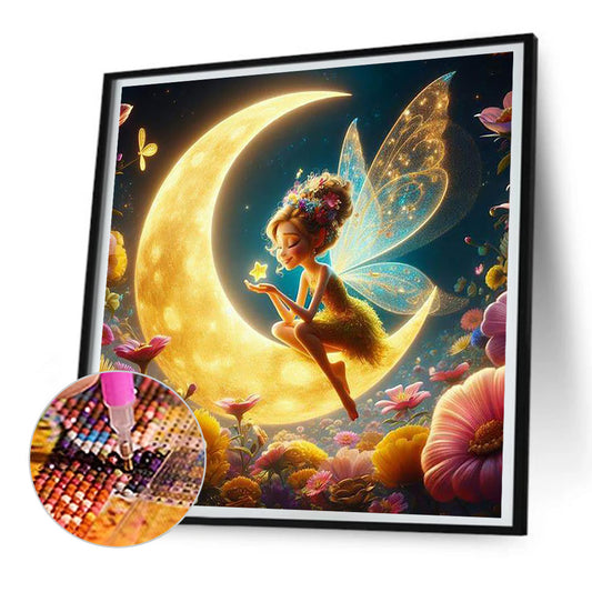 Star And Moon Elf - Full Round Drill Diamond Painting 30*30CM