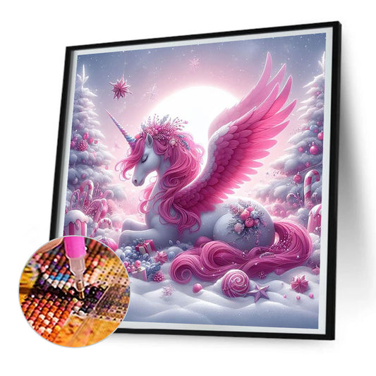 Garden Unicorn - Full Round Drill Diamond Painting 30*30CM
