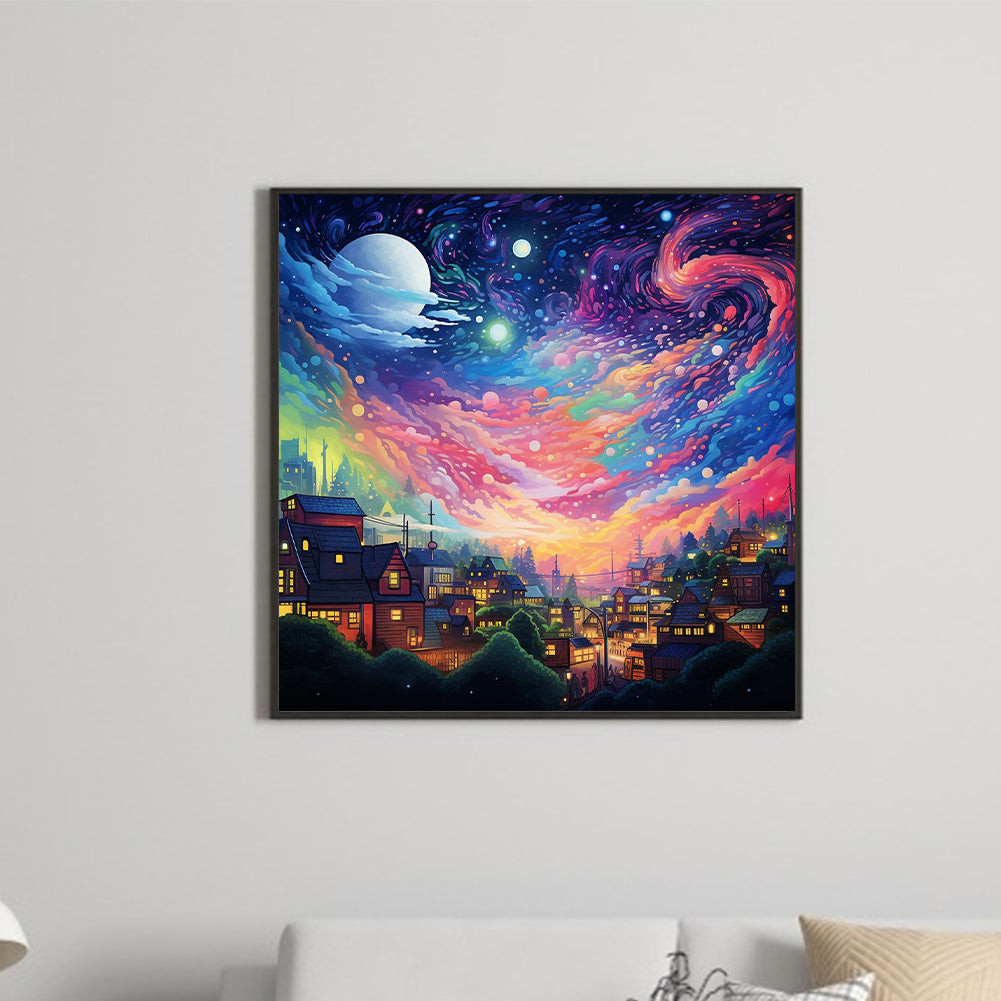 Fantasy World¡¤Dream Night - Full Round Drill Diamond Painting 30*30CM
