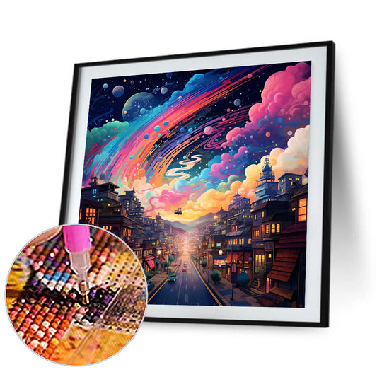 Fantasy World¡¤Planet Night - Full Round Drill Diamond Painting 30*30CM