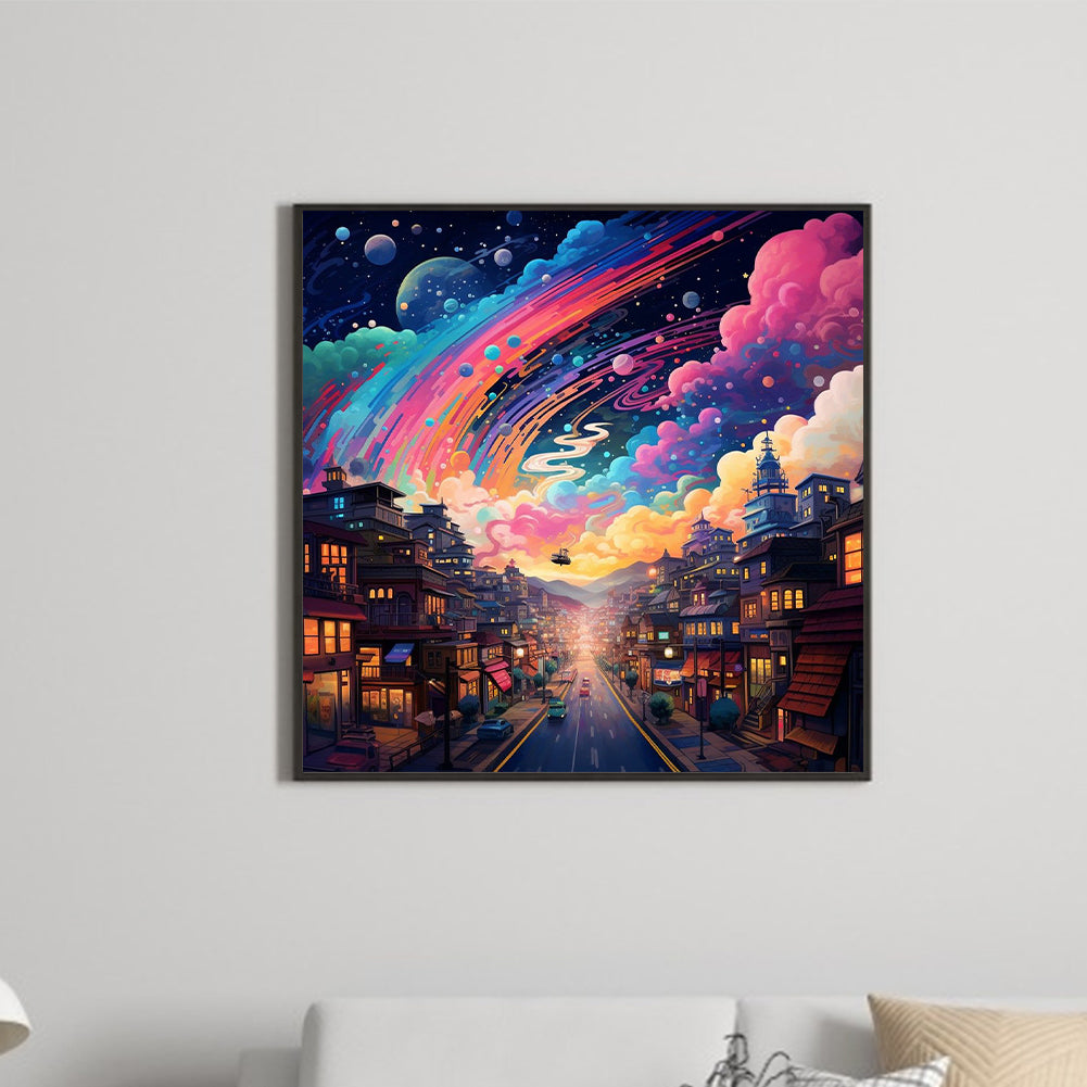 Fantasy World¡¤Planet Night - Full Round Drill Diamond Painting 30*30CM