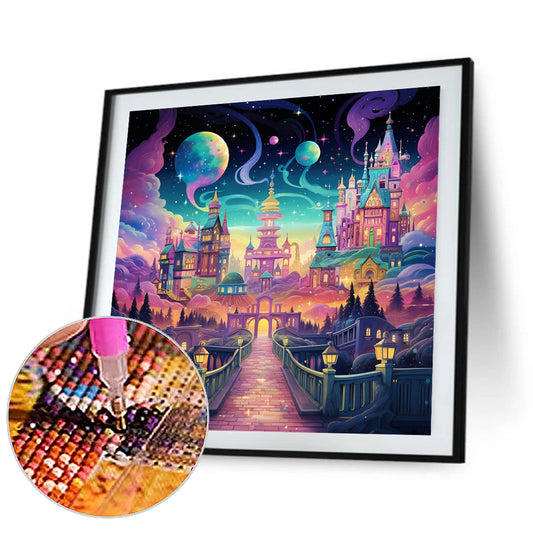 Fantasy World¡¤Quiet Night - Full Round Drill Diamond Painting 30*30CM