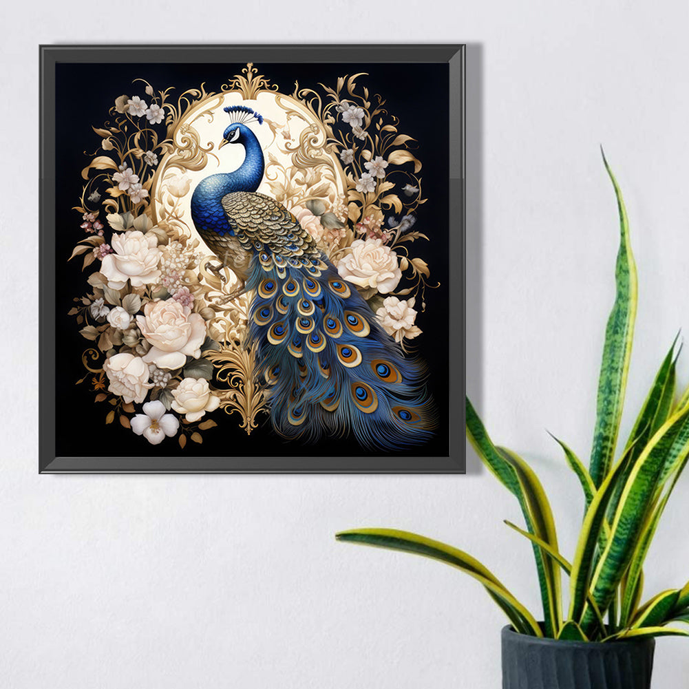 Peacock - Full Square Drill Diamond Painting 40*40CM