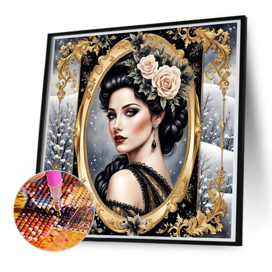Noble Lady - Full Round Drill Diamond Painting 50*50CM