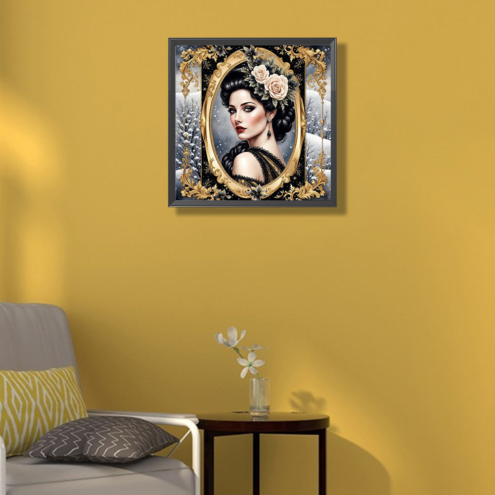 Noble Lady - Full Round Drill Diamond Painting 50*50CM