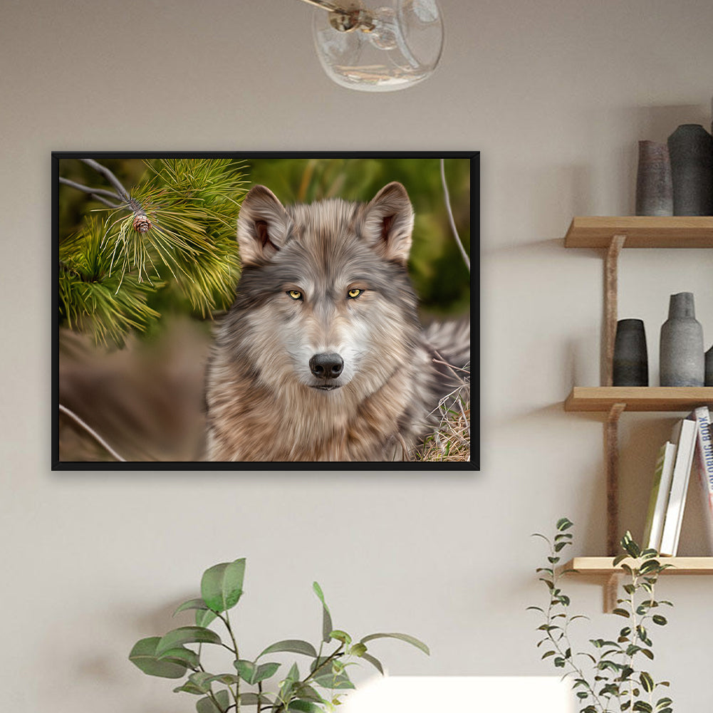 Wolf - Full Round Drill Diamond Painting 40*30CM