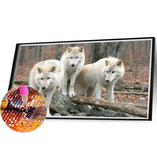 Wolf - Full Round Drill Diamond Painting 50*30CM