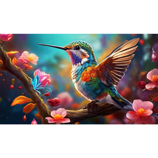 Hummingbird - Full Round Drill Diamond Painting 70*40CM