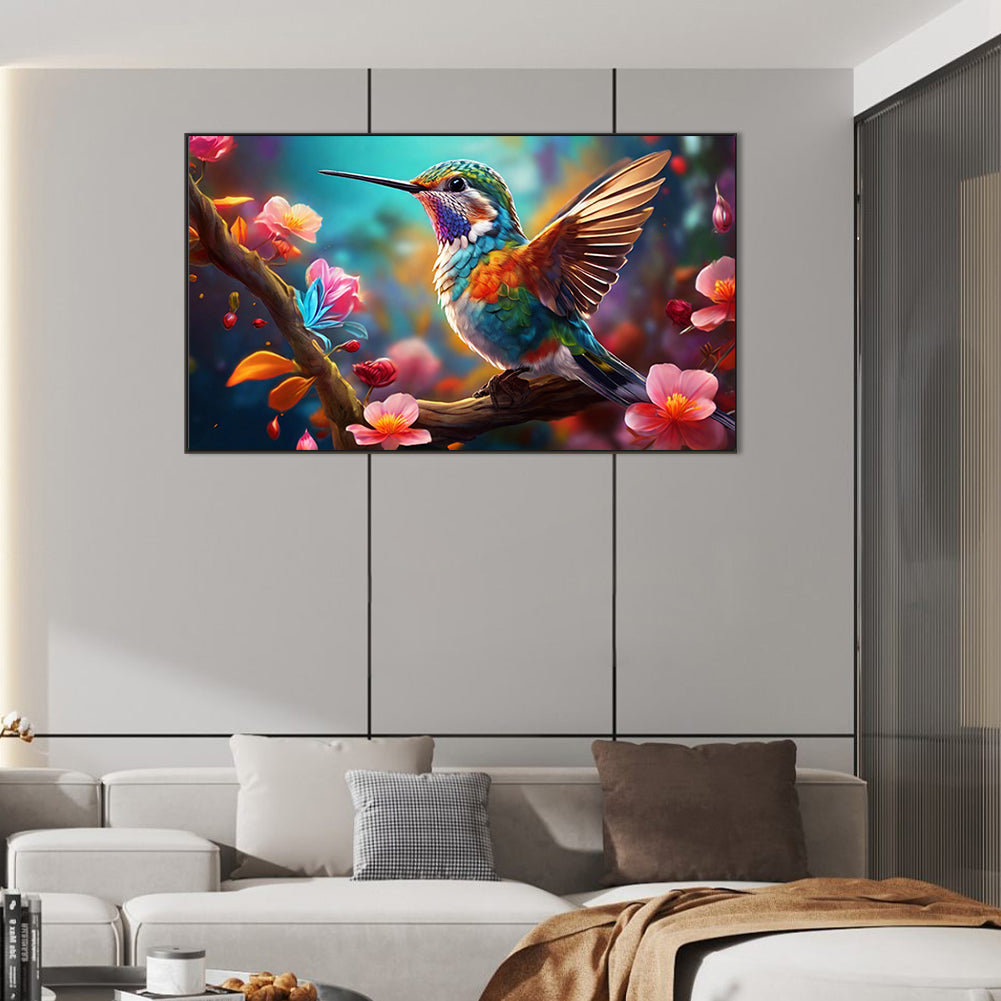 Hummingbird - Full Round Drill Diamond Painting 70*40CM