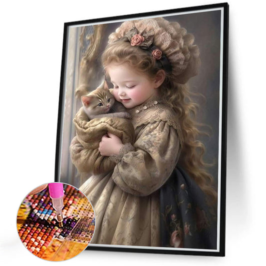 Sweet Girl - Full Round Drill Diamond Painting 40*50CM