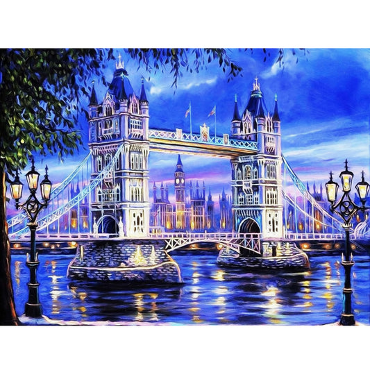 Tower Bridge - Full Round Drill Diamond Painting 40*30CM