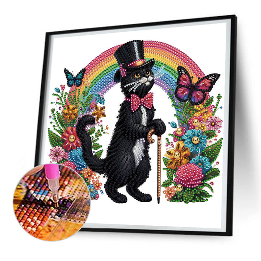 Personalized Black Cat - Special Shaped Drill Diamond Painting 30*30CM