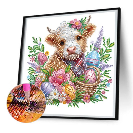 Highland Yak - Special Shaped Drill Diamond Painting 30*30CM