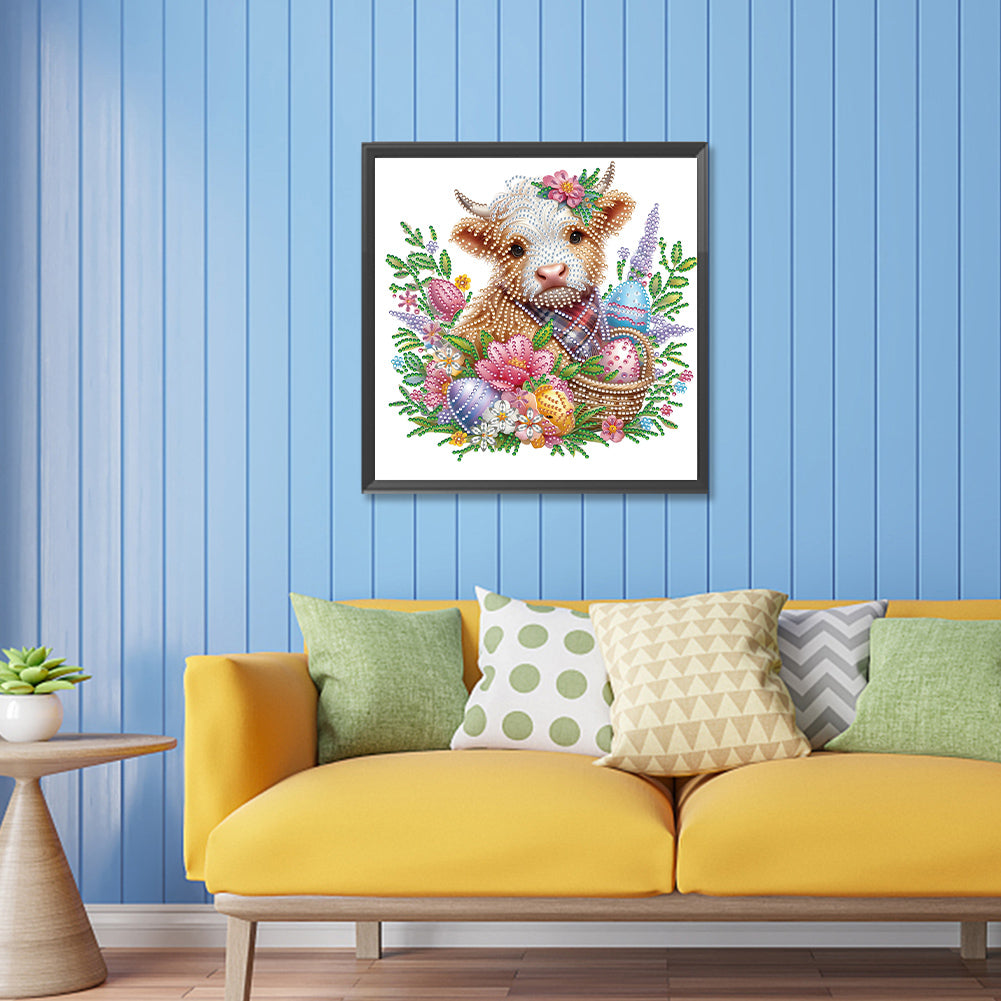 Highland Yak - Special Shaped Drill Diamond Painting 30*30CM