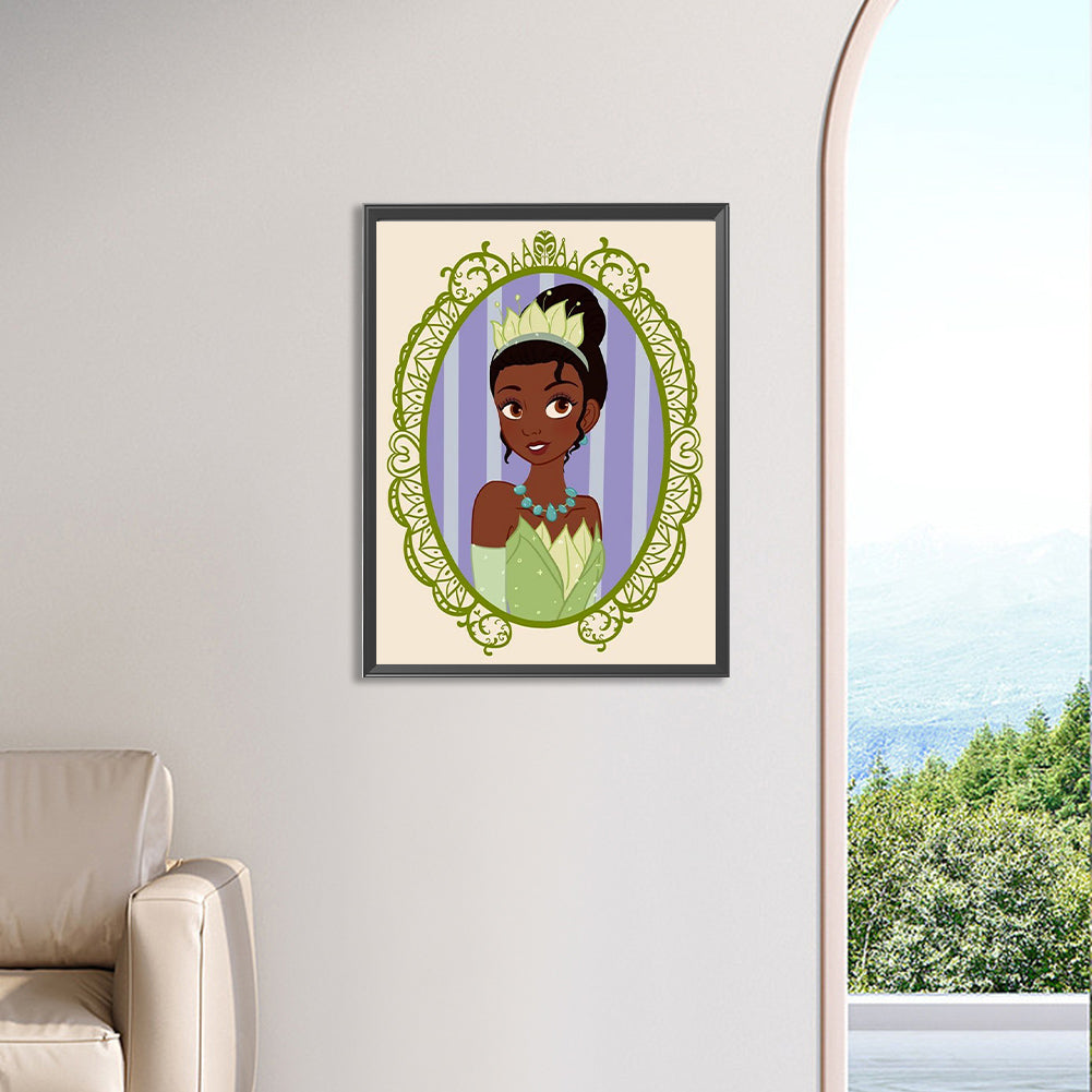 Disney Princess-Princess Tiana - Full Square Drill Diamond Painting 30*40CM