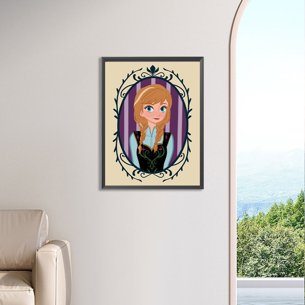 Disney Princess-Princess Anna - Full Square Drill Diamond Painting 30*40CM
