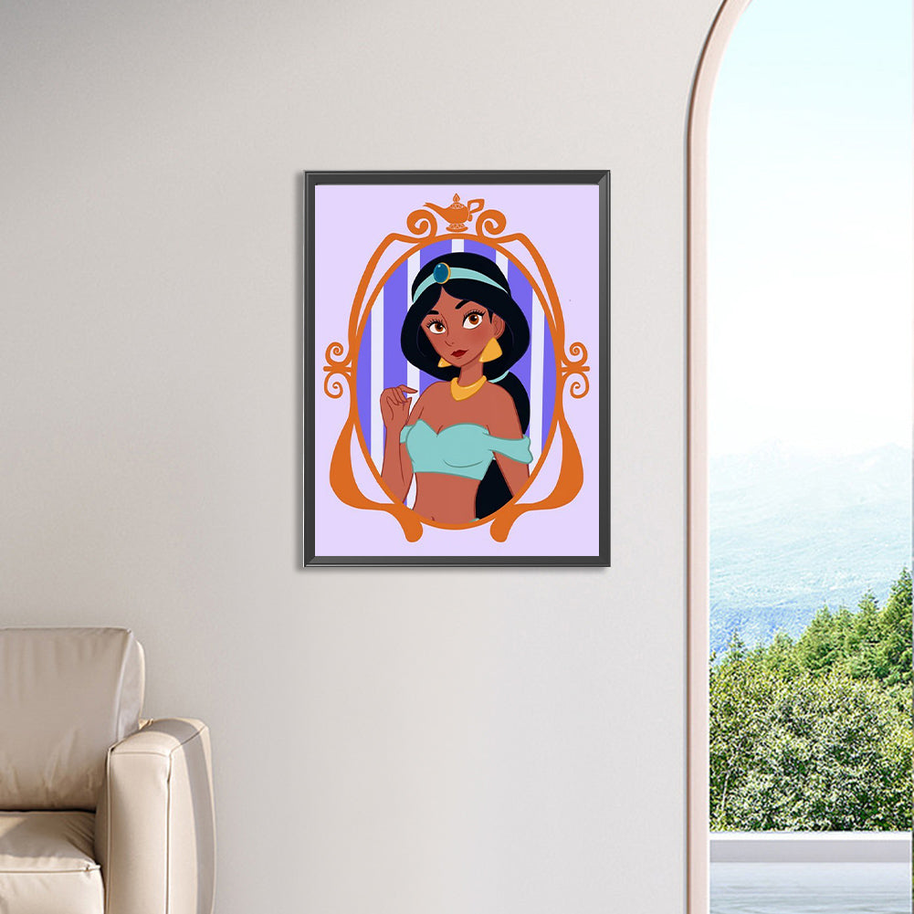 Disney Princess-Princess Jasmine - Full Square Drill Diamond Painting 30*40CM