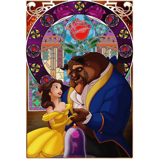 Beauty And The Beast - Full Round Drill Diamond Painting 50*70CM